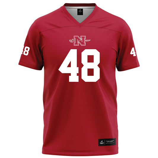 Nicholls State - NCAA Football : Scott White - Red Football Jersey-0