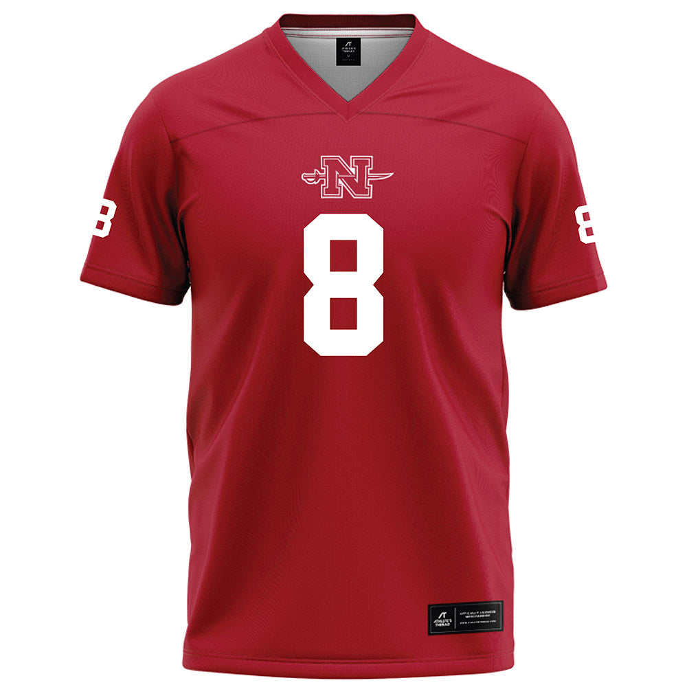 Nicholls State - NCAA Football : Elijah Sabbatini - Red Football Jersey-0