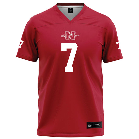 Nicholls State - NCAA Football : Jake Dalmado - Red Football Jersey