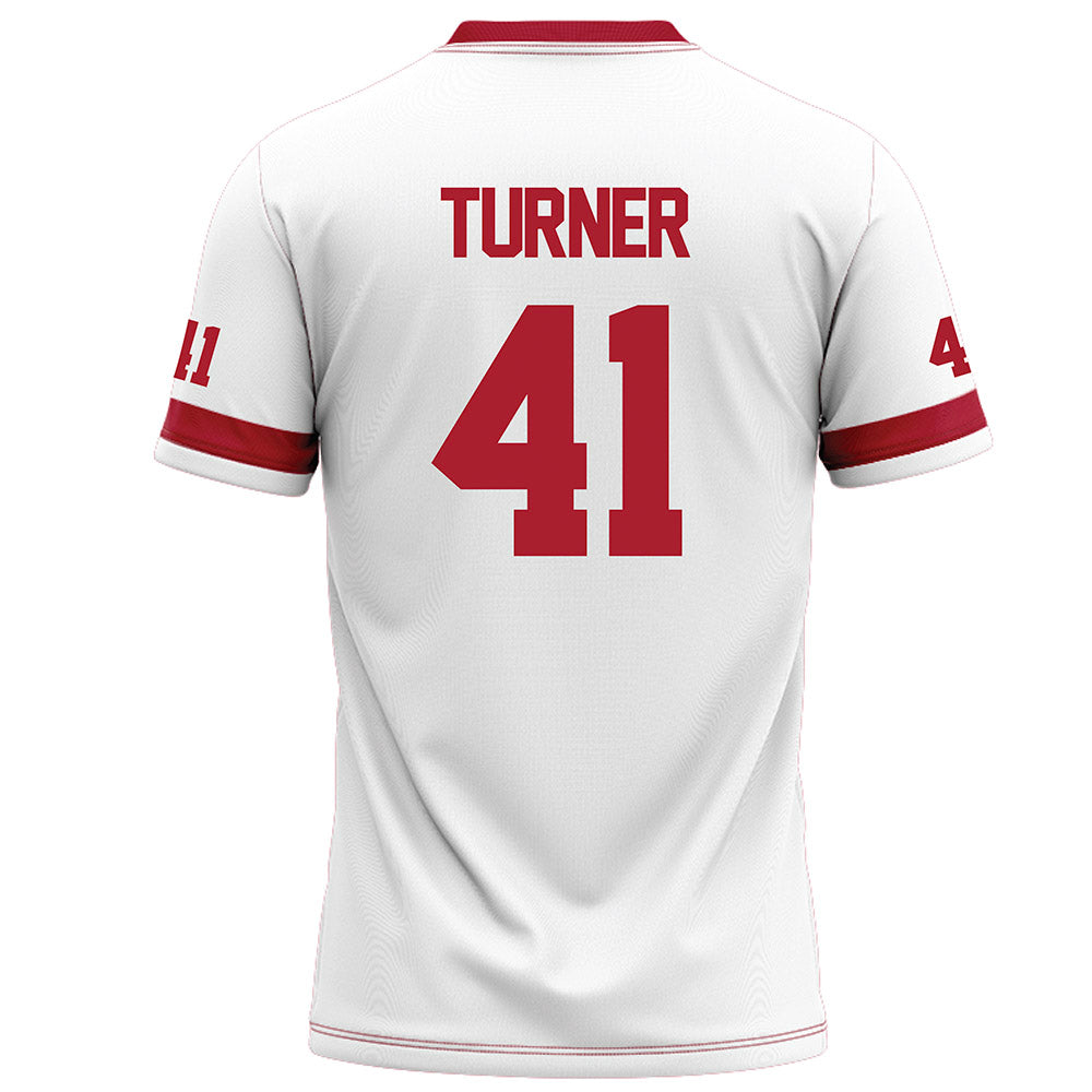  - NCAA Football : Reece Turner - White Football Jersey-1