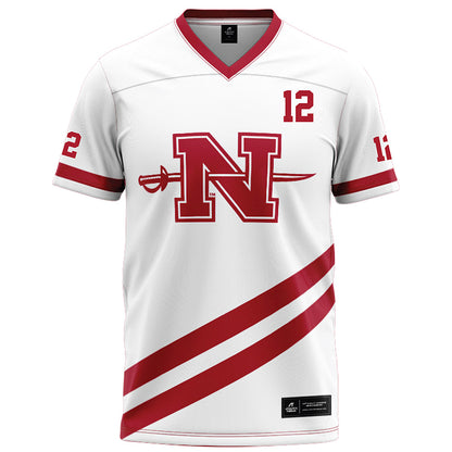 Nicholls State - NCAA Football : Jordan Smith - White Football Jersey-0