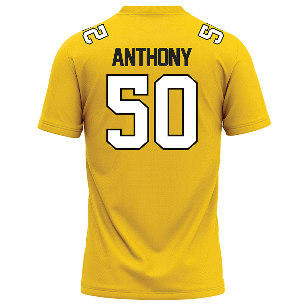 Centre College - NCAA Football : Brenden Anthony - Gold Football Jersey-1