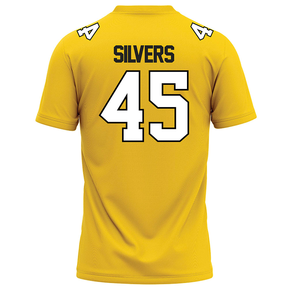 Centre College - NCAA Football : Caleb Silvers - Gold Football Jersey-1