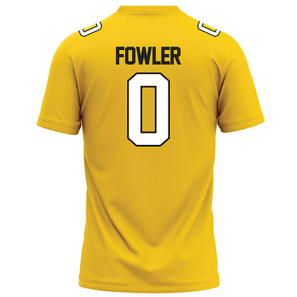Centre College - NCAA Football : Wyatt Fowler - Gold Football Jersey-1