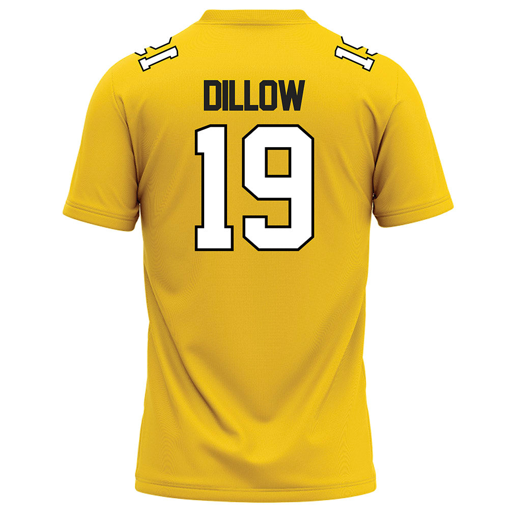 Centre College - NCAA Football : Jackson Dillow - Gold Football Jersey-1