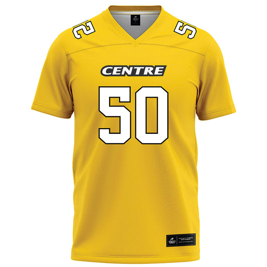 Centre College - NCAA Football : Brenden Anthony - Gold Football Jersey-0