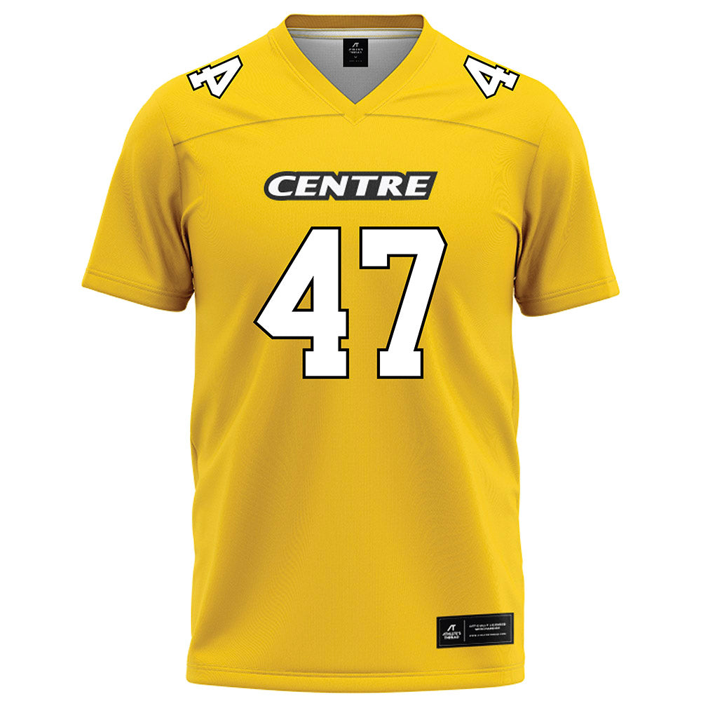 Centre College - NCAA Football : Deuce Johnson II - Gold Football Jersey-0