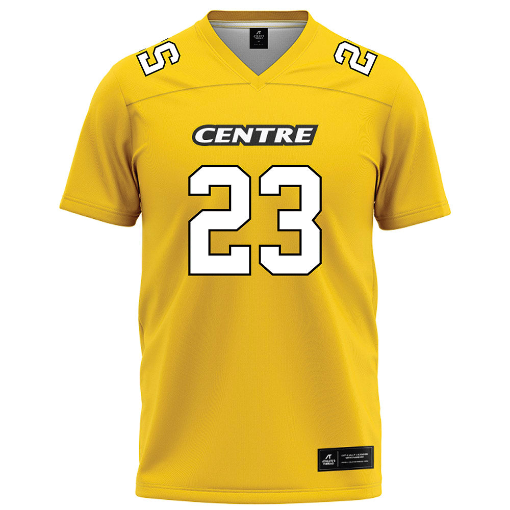 Centre College - NCAA Football : Nikalos Dixon - Gold Football Jersey-0