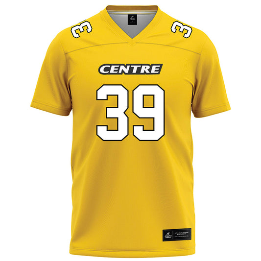 Centre College - NCAA Football : Ryan Steele - Gold Football Jersey-0
