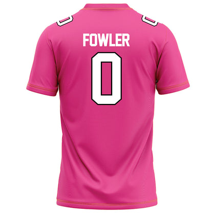 Centre College - NCAA Football : Wyatt Fowler - Pink Football Jersey-2