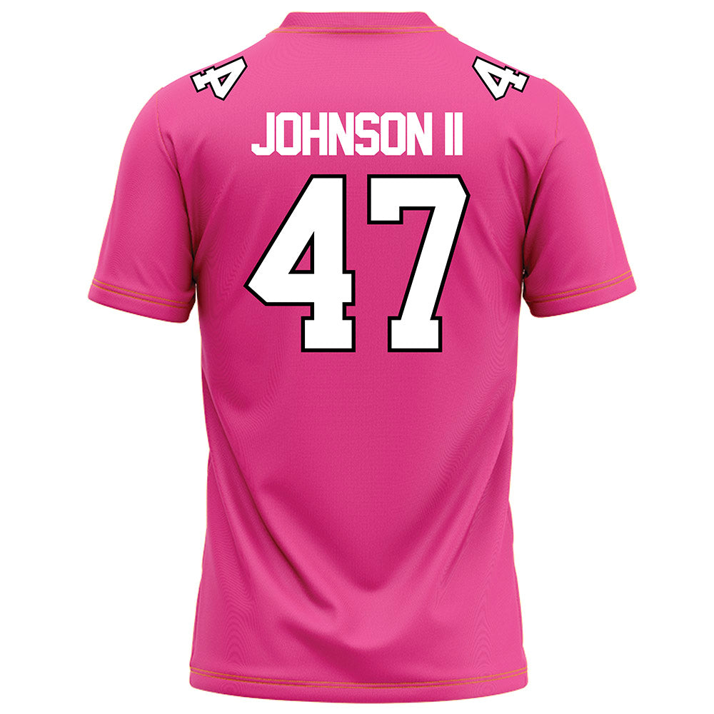 Centre College - NCAA Football : Deuce Johnson II - Pink Football Jersey-2