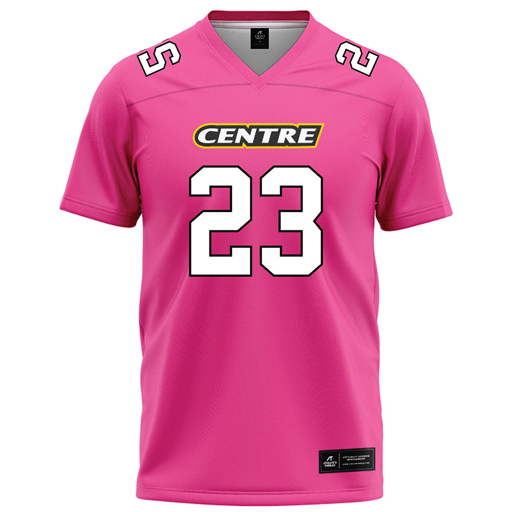 Centre College - NCAA Football : Nikalos Dixon - Pink Football Jersey-1
