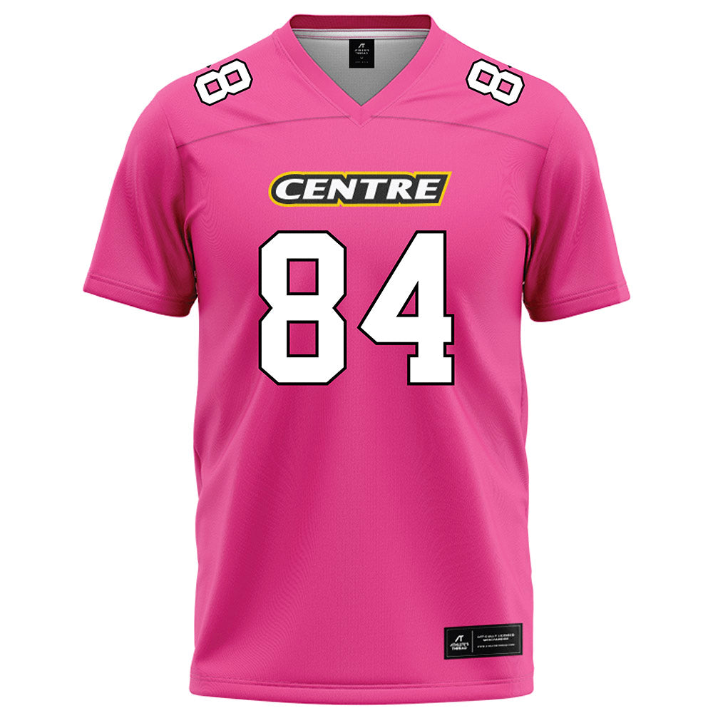 Centre College - NCAA Football : Jaiden Etienne - Pink Football Jersey-0