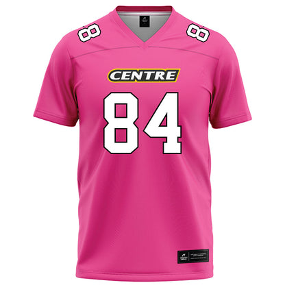 Centre College - NCAA Football : Jaiden Etienne - Pink Football Jersey-0