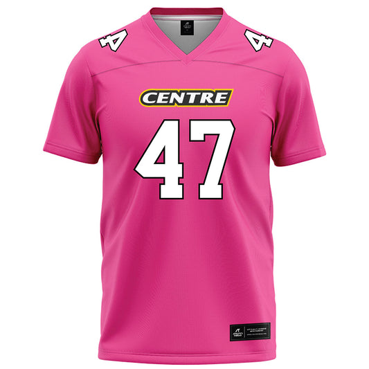 Centre College - NCAA Football : Deuce Johnson II - Pink Football Jersey-0
