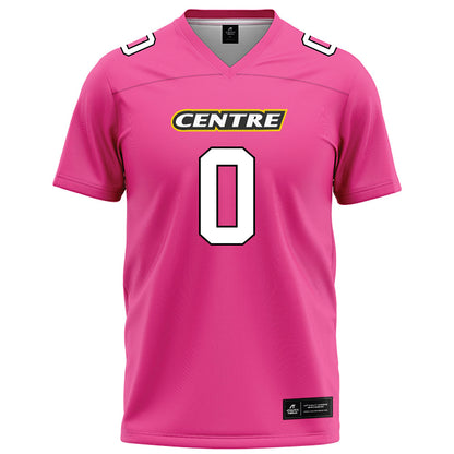 Centre College - NCAA Football : Wyatt Fowler - Pink Football Jersey-1