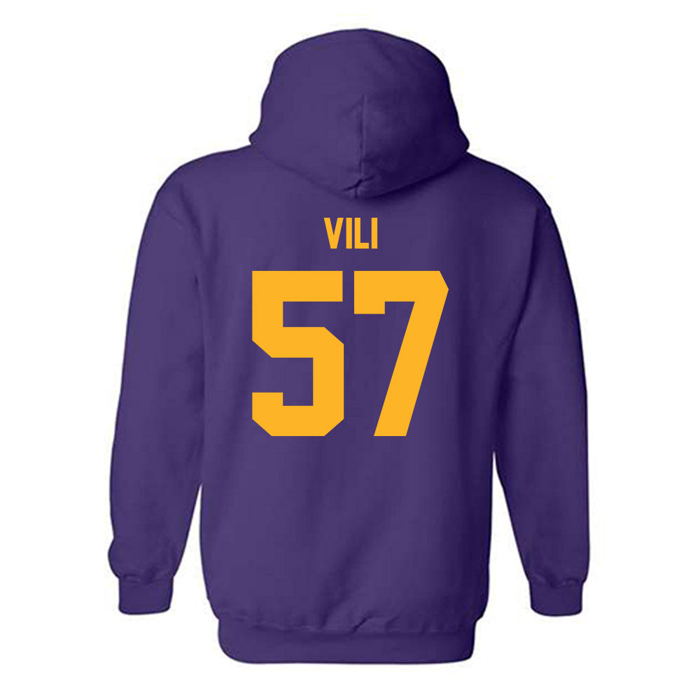 North Alabama - NCAA Football : Fred Vili - Classic Fashion Shersey Hooded Sweatshirt-1