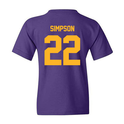 North Alabama - NCAA Football :Jaylen Simpson - Classic Fashion Shersey Youth T-Shirt-1