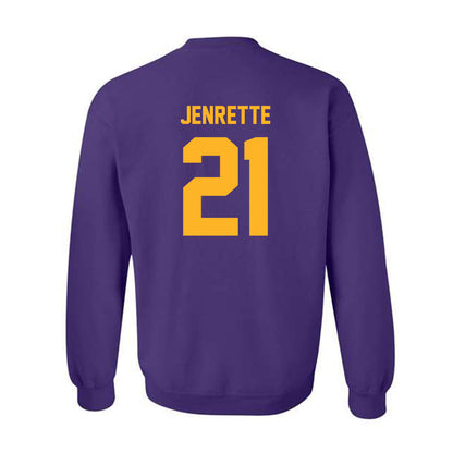 North Alabama - NCAA Men's Basketball : Israel Jenrette - Classic Fashion Shersey Crewneck Sweatshirt-1