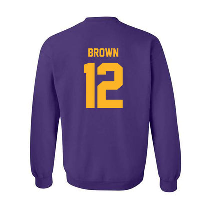 North Alabama - NCAA Men's Basketball : Detalian Brown - Crewneck Sweatshirt