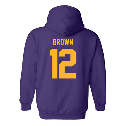 North Alabama - NCAA Men's Basketball : Detalian Brown - Hooded Sweatshirt