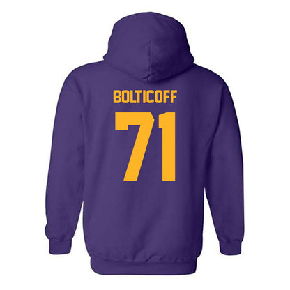 North Alabama - NCAA Football : Noah Bolticoff - Classic Fashion Shersey Hooded Sweatshirt-1