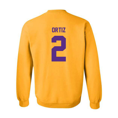 North Alabama - NCAA Men's Basketball : Daniel Ortiz - Classic Fashion Shersey Crewneck Sweatshirt-1