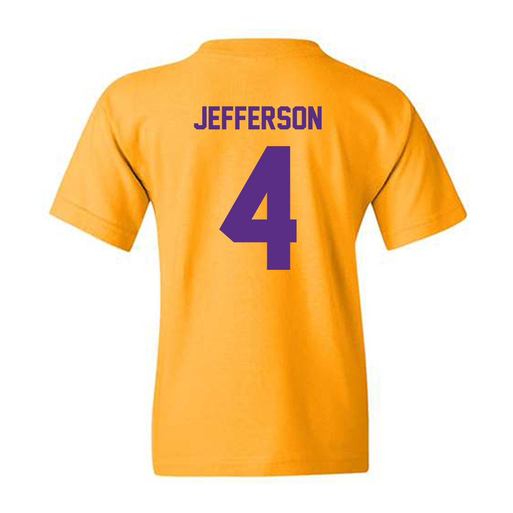 North Alabama - NCAA Men's Basketball : Canin Jefferson - Classic Fashion Shersey Youth T-Shirt-1