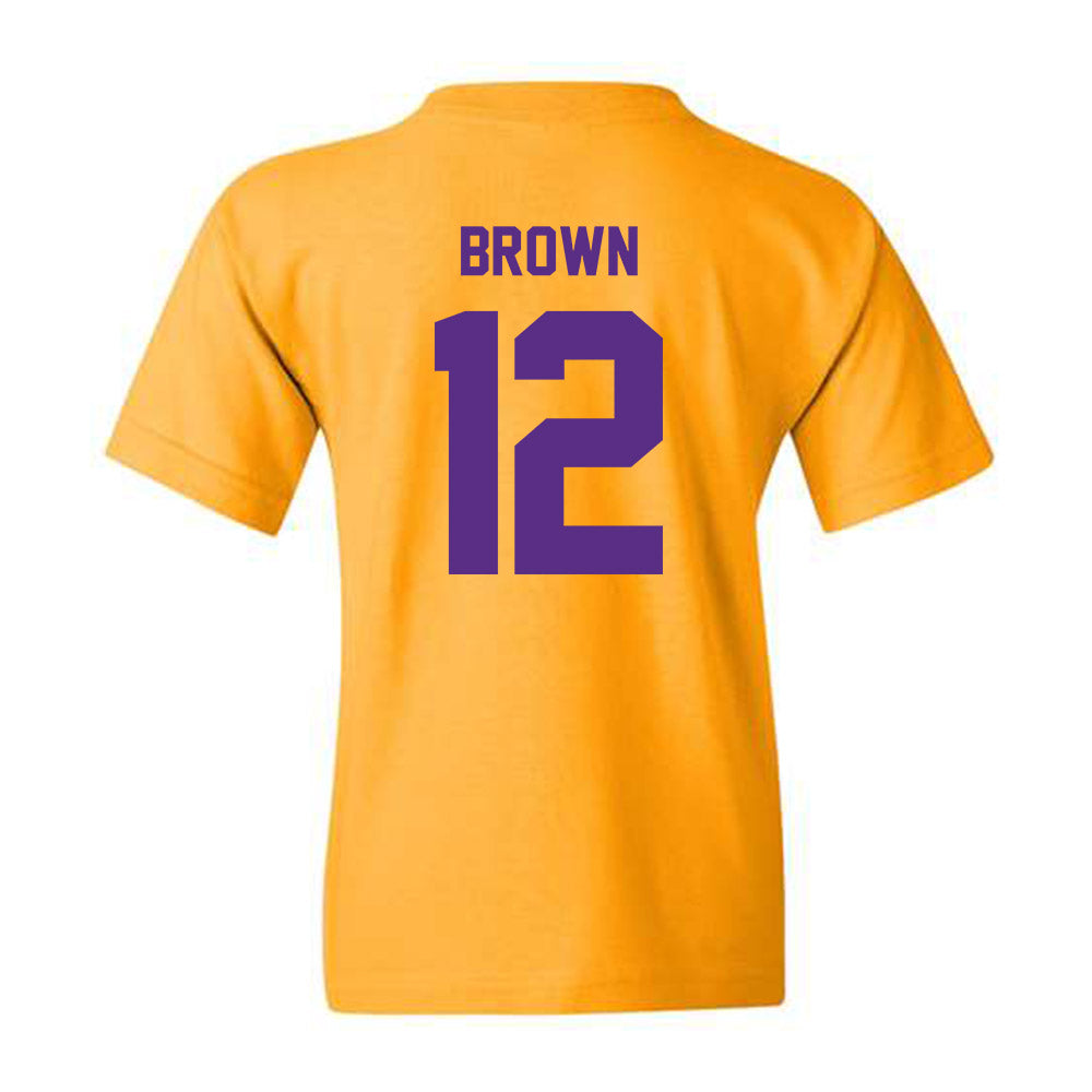 North Alabama - NCAA Men's Basketball : Detalian Brown - Classic Fashion Shersey Youth T-Shirt