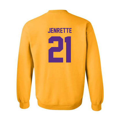 North Alabama - NCAA Men's Basketball : Israel Jenrette - Classic Fashion Shersey Crewneck Sweatshirt-1