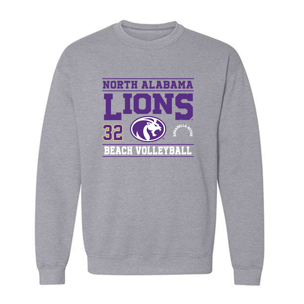 North Alabama - NCAA Beach Volleyball : Annabella Heyne - Classic Fashion Shersey Crewneck Sweatshirt-0