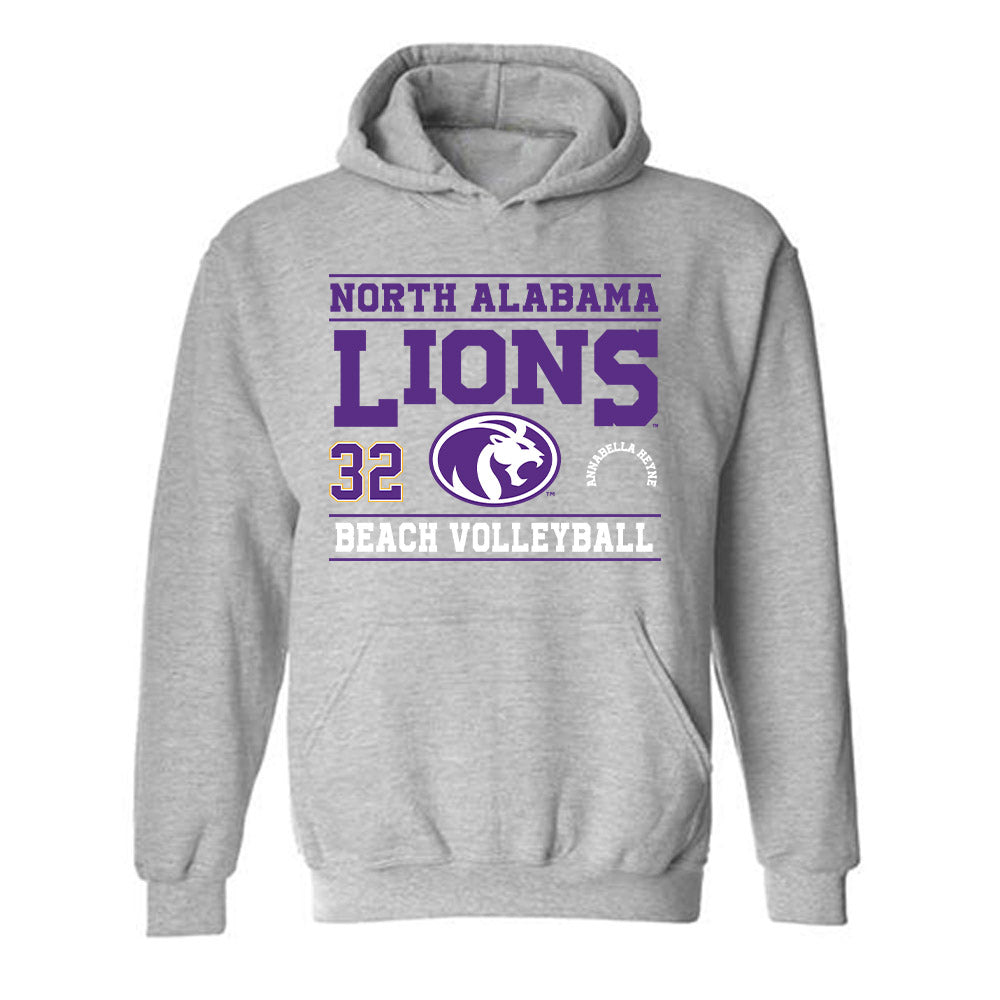 North Alabama - NCAA Beach Volleyball : Annabella Heyne - Classic Fashion Shersey Hooded Sweatshirt-0