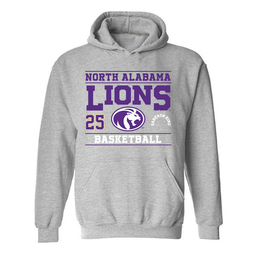 North Alabama - NCAA Men's Basketball : Darkaun King - Classic Fashion Shersey Hooded Sweatshirt-0
