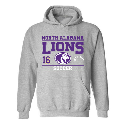 North Alabama - NCAA Women's Soccer : Mia Staley - Classic Fashion Shersey Hooded Sweatshirt