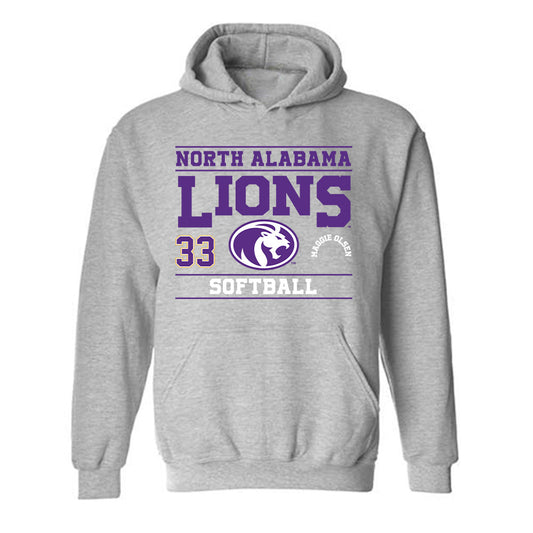 North Alabama - NCAA Softball : Maggie Olsen - Classic Fashion Shersey Hooded Sweatshirt-0