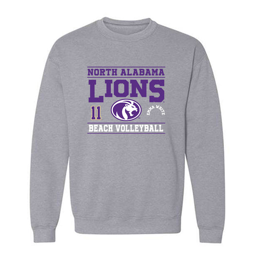 North Alabama - NCAA Beach Volleyball : Emma White - Classic Fashion Shersey Crewneck Sweatshirt-0