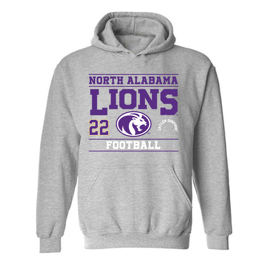 North Alabama - NCAA Football :Jaylen Simpson - Classic Fashion Shersey Hooded Sweatshirt-0