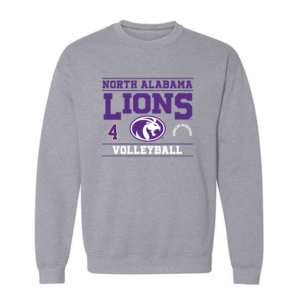 North Alabama - NCAA Women's Volleyball : Kinslee McGowan - Classic Fashion Shersey Crewneck Sweatshirt-0