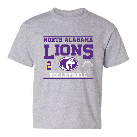 North Alabama - NCAA Women's Volleyball : Olivia Fenoff - Classic Fashion Shersey Youth T-Shirt