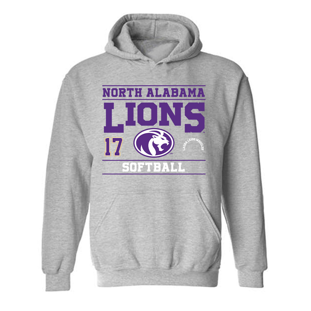 North Alabama - NCAA Softball : Laura Leigh Wheeler - Classic Fashion Shersey Hooded Sweatshirt