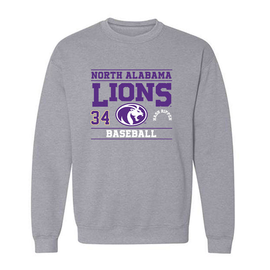 North Alabama - NCAA Baseball : Nash Rippen - Classic Fashion Shersey Crewneck Sweatshirt-0
