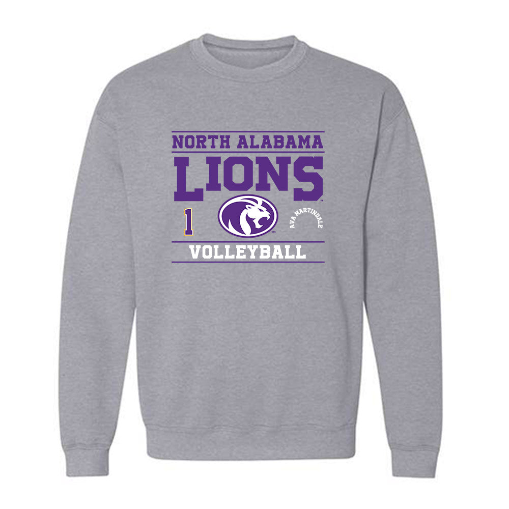 North Alabama - NCAA Women's Volleyball : Ava Martindale - Classic Fashion Shersey Crewneck Sweatshirt-0