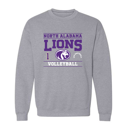 North Alabama - NCAA Women's Volleyball : Ava Martindale - Classic Fashion Shersey Crewneck Sweatshirt-0