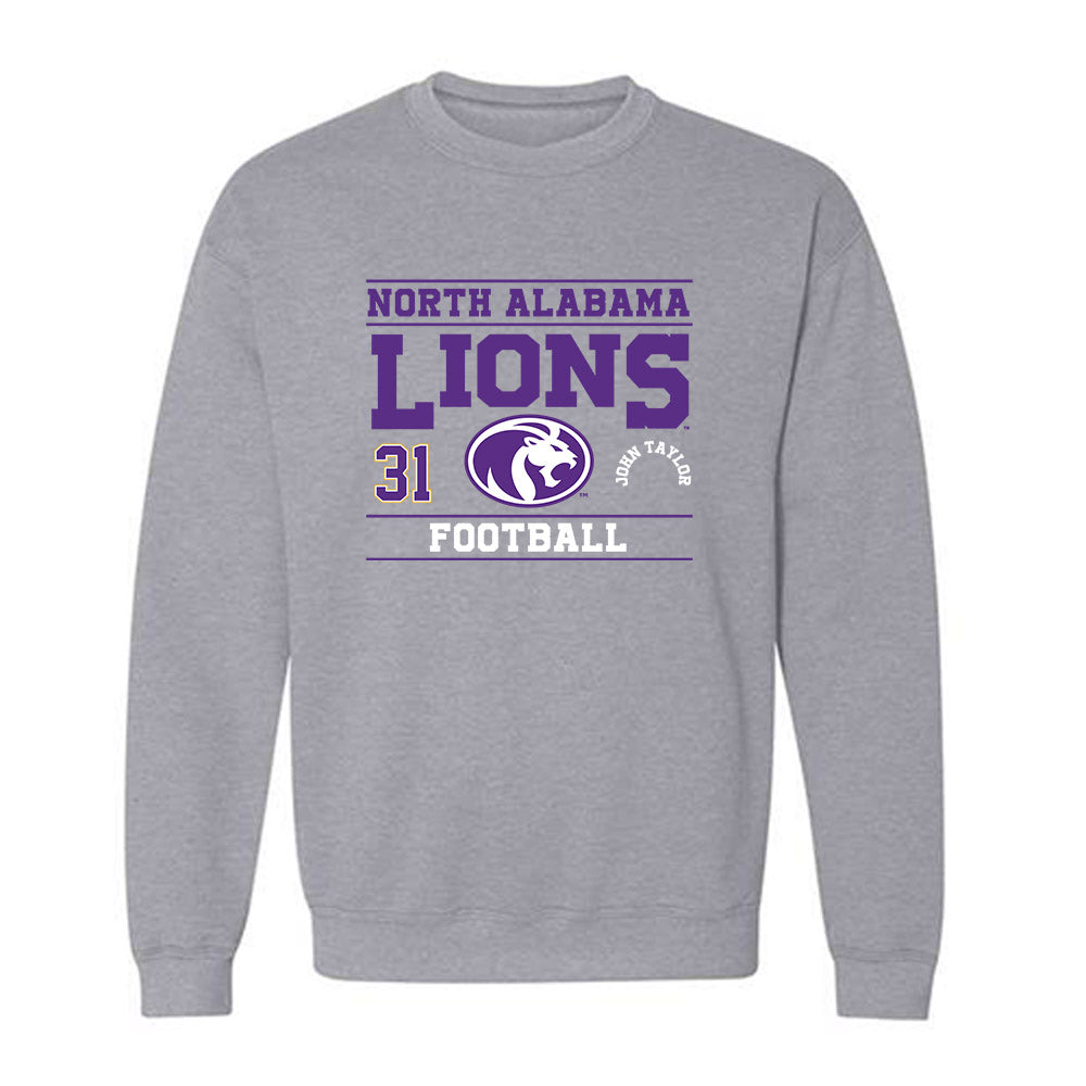 North Alabama - NCAA Football : John Taylor - Classic Fashion Shersey Crewneck Sweatshirt-0