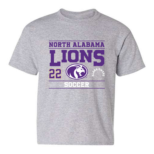 North Alabama - NCAA Women's Soccer : Alana Owens - Classic Fashion Shersey Youth T-Shirt-0