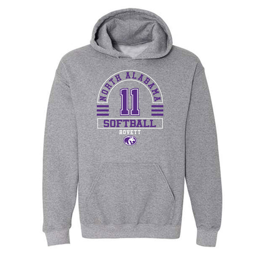 North Alabama - NCAA Softball : Ryleigh Boyett - Classic Fashion Shersey Hooded Sweatshirt