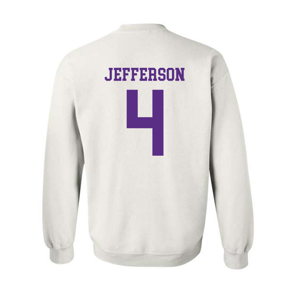 North Alabama - NCAA Men's Basketball : Canin Jefferson - Classic Fashion Shersey Crewneck Sweatshirt-1