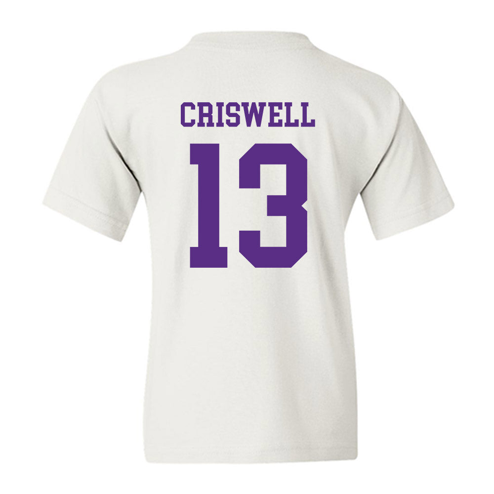 North Alabama - NCAA Women's Basketball : Katie Criswell - Classic Fashion Shersey Youth T-Shirt-1