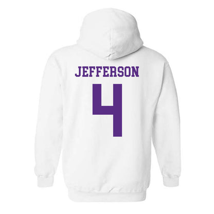 North Alabama - NCAA Men's Basketball : Canin Jefferson - Classic Fashion Shersey Hooded Sweatshirt-1