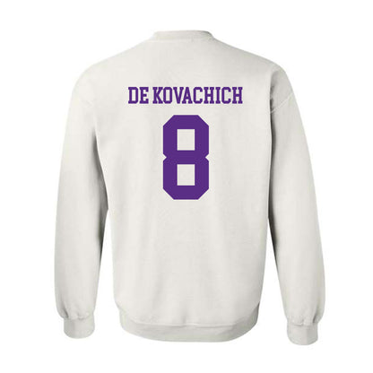 North Alabama - NCAA Men's Basketball : Kevin De Kovachich - Classic Fashion Shersey Crewneck Sweatshirt-1